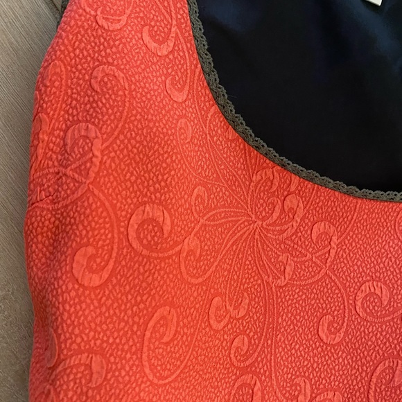 Anthropologie Multi Textured Silk Midi, Small 4 - Picture 3 of 8